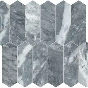 Aqua Intenso Picket Mosaic