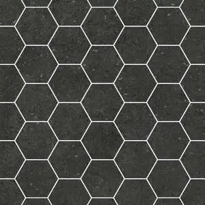 Ashland 3″ Hexagon Black Mosaic