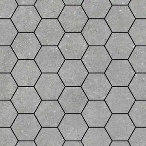 Ashland 3″ Hexagon Grey Mosaic