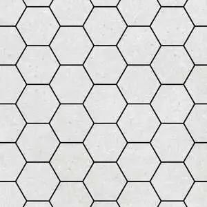 Ashland 3″ Hexagon White Mosaic