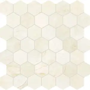 Avorio Crema 2 Hexagon Mosaic