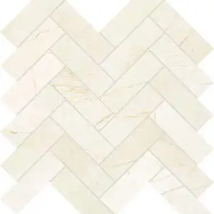 Avorio Crema 1.25×4 Herringbone Mosaic