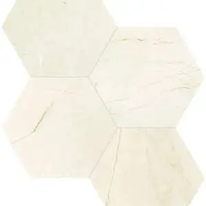 Avorio Crema Hexagon Mosaic 6"