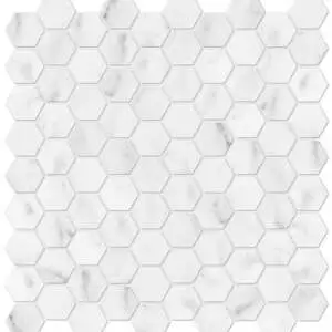 Bianco Venatino 1.25 Honed Hexagon Mosaic