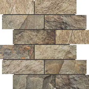 Slate Stone Beige Glazed Ceramic 2″x6″ Brick