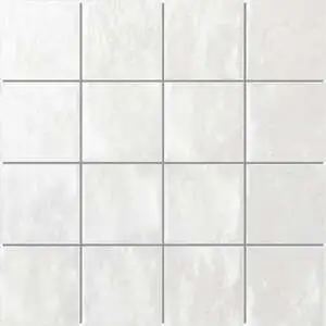 Zellige Glazed Ceramic White 3″x3″ Mosaic