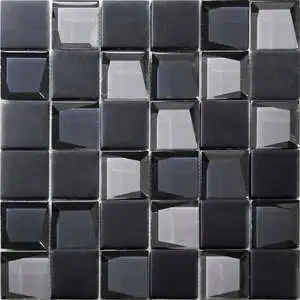 Glass 2″x2″ Grey Mix Mosaic