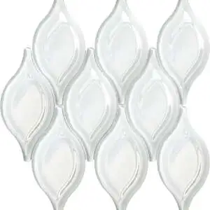 Glass “Tears” White Mosaic
