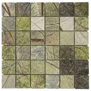 Forest Green Polished Marble Mosaic
