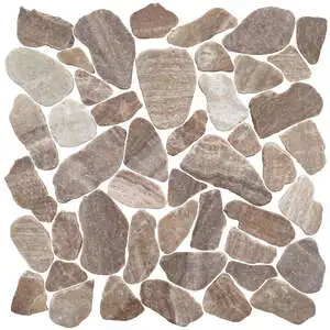 Mini Opus Matte Beige Brown Marble Stone Interlocking