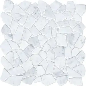 Mini Opus Matte White Grey Marble Stone Interlocking