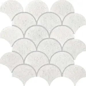 Crystal White Marble Scale Polished