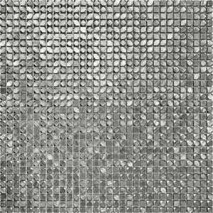 Mini Hexagon Silver Aluminum Mosaic