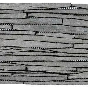 Grey Sliced Slate Interlocking Mosaic