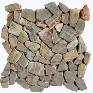 Fossil Wood Mini Opus Mix Beige Interlocking Mosaic