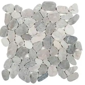 Grey Pebble Sliced Mosaic