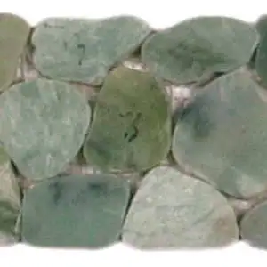 Crystal Green Semi-Precious Stone Mosaic Interlocking Border