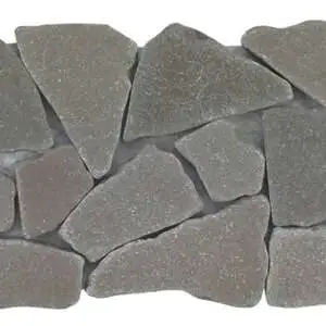 Mini Opus Grey Reconstituted Stone Border Interlocking Mosaic