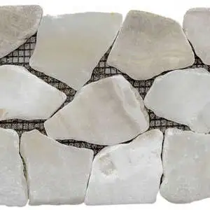 Onyx White Opus Mosaic Interlocking Border