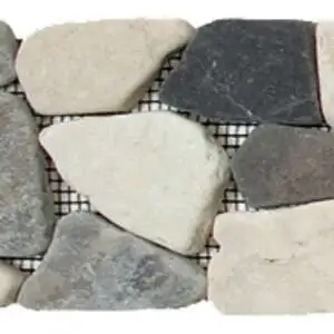 White/Grey/Black Opus Mosaic Interlocking Border