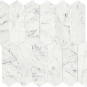Eterna Bianco 2×6 Picket Mosaic
