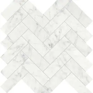 Eterna Bianco 1.25×4 Honed Herringbone Mosaic