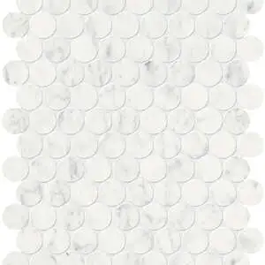 Eterna Bianco Penny Round Mosaic