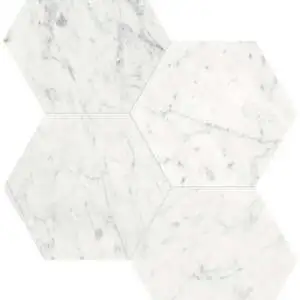 Eterna Bianco Hexagon Mosaic 6"