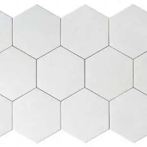 Form 5.5X6.3” White Hexagon