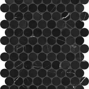 Galaxia Nero 1.25 Penny Round Mosaic