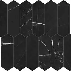Galaxia Nero 2×6 Picket Mosaic