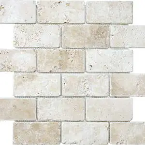 Ivory 2×4 Brick Mosaic