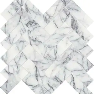 Lilac Volta 1.25×4 Herringbone Mosaic