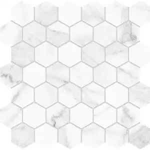 Statuario Hexagon Mosaic