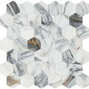 Calacatta Corchia Hexagon Mosaic