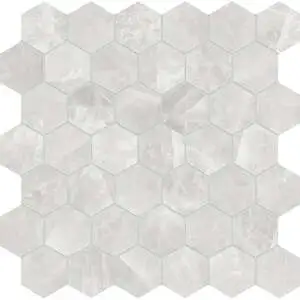 Crystal Bianco Hexagon Mosaic