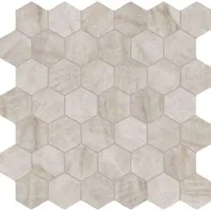 Taj Mahal Hexagon Mosaic
