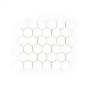 2" Hexagon Mosaic Thassos