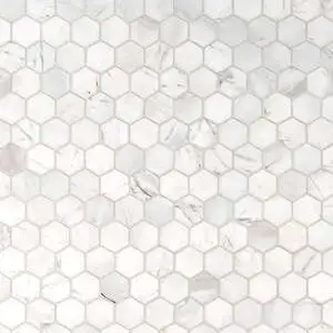2" Hexagon Mosaic Volakas