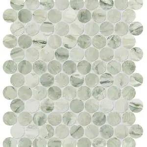 Moscato Argento Penny Round Mosaic