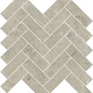 Ritz Gray 1.25×4 Herringbone Mosaic