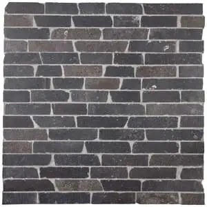 Italian Porcelain 10 Murotto 6x24 Nero Natural