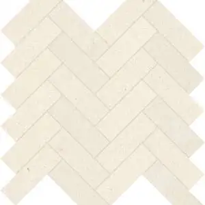 Serene Ivory 1.25×4 Herringbone Mosaic