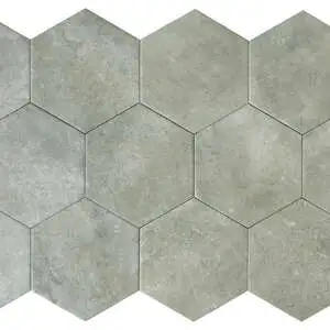 Seville 5.5X6.3” Grey Hexagon