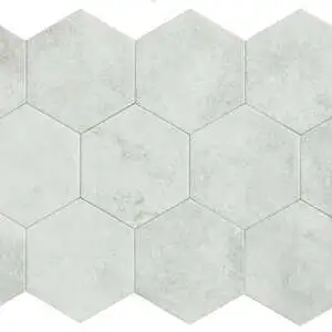 Seville 5.5X6.3” White Hexagon