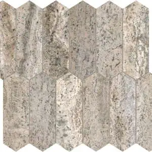Silver Ash 2×6 Picket Mosaic