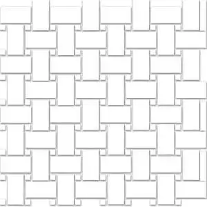 Treasure Ultimate Dolomite Polished Basketweave Mosaic