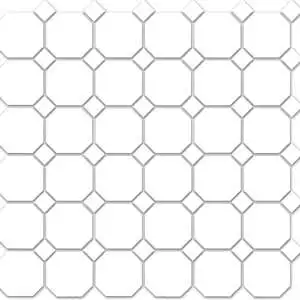 Treasure Ultimate Dolomite Polished Octagon/Dot Mosaic