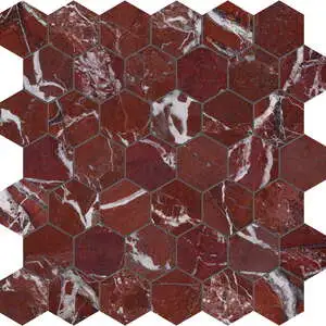 Tuscano Rosso 2 Hexagon Mosaic