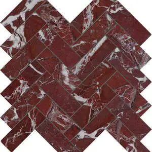 Tuscano Rosso 1.25×4 Herringbone Mosaic